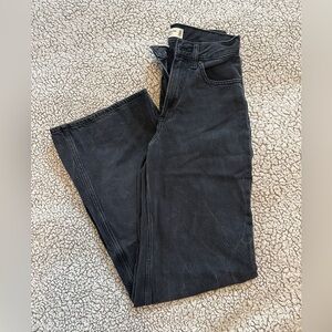 SOLD - Abercrombie High Rise Wide Leg Jeans Black 24L
